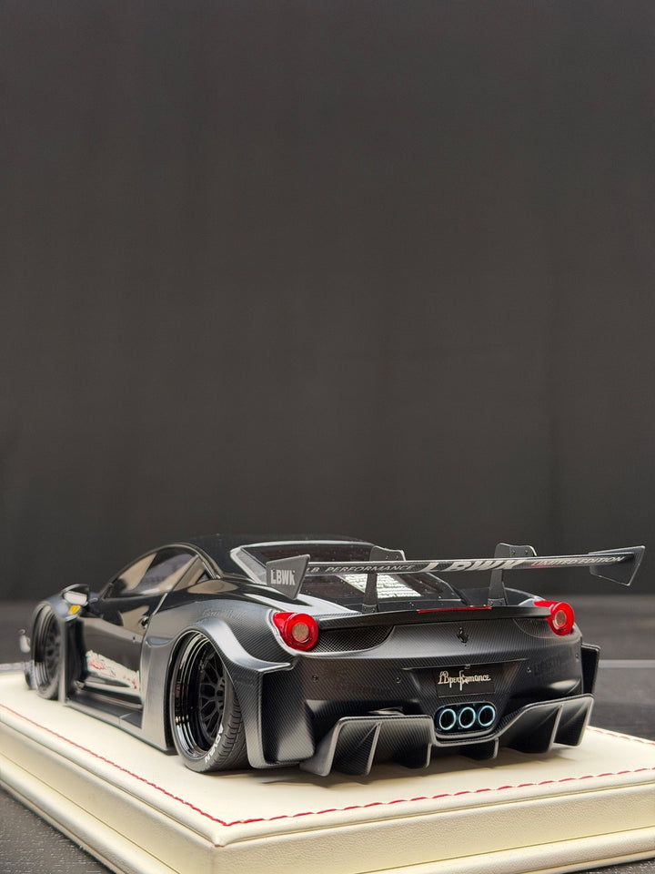 Ferrari 458 GT LBWK (Matte Black) [Davis & Giovanni] 1/18 scale