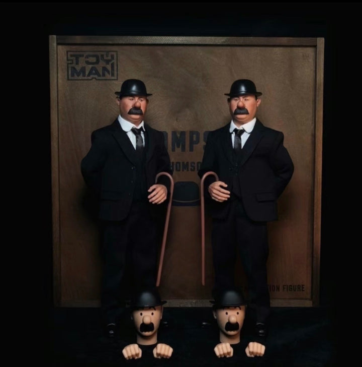 Tintin & Captain Haddock + Detectives (Full Set) - By: ToyMan [1:6 scale] RARE