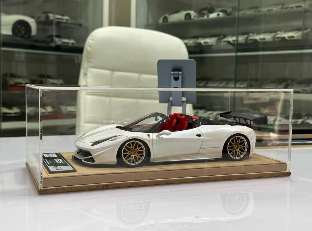 Ferrari 458 Spider SVR (Metallic White) [Veloce] 1:18 scale