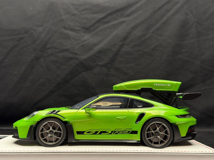 Porsche 911 GT3 RS w/ Roof Rack (Green/ Black) [IVY Model] 1:18 scale