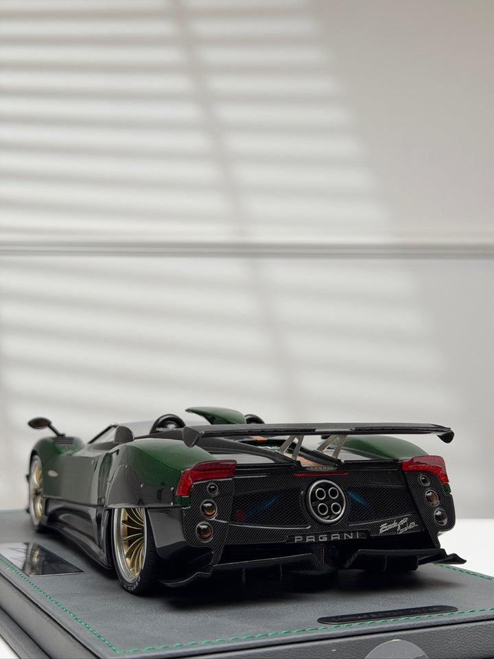 Pagani Zonda HP Barchetta (Dark Green Carbon) [BBR] 1:18 scale
