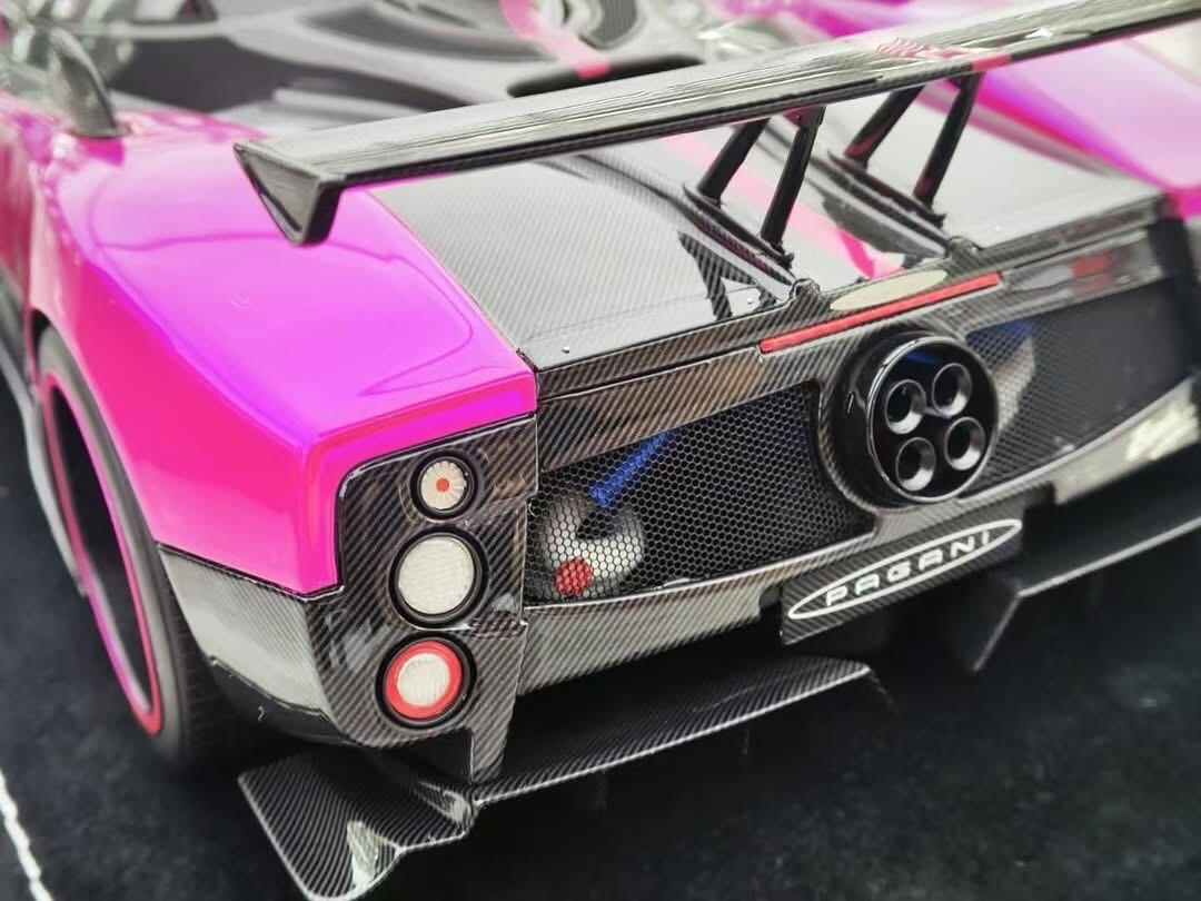 Pagani Zonda Cinque (Flash Pink/ Carbon) [Henson & Heaven] 1/18 scale