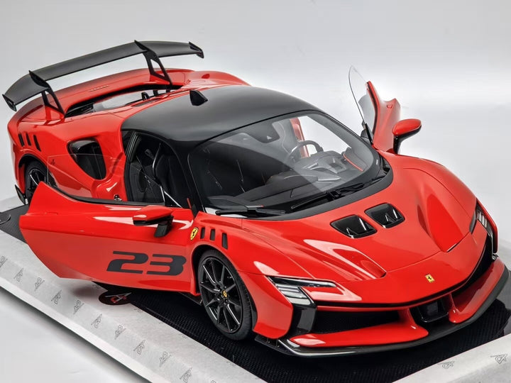 Ferrari SF90XX Stradale (Rosso Corsa) [Fully opening] By: Amalgam 1:8 scale