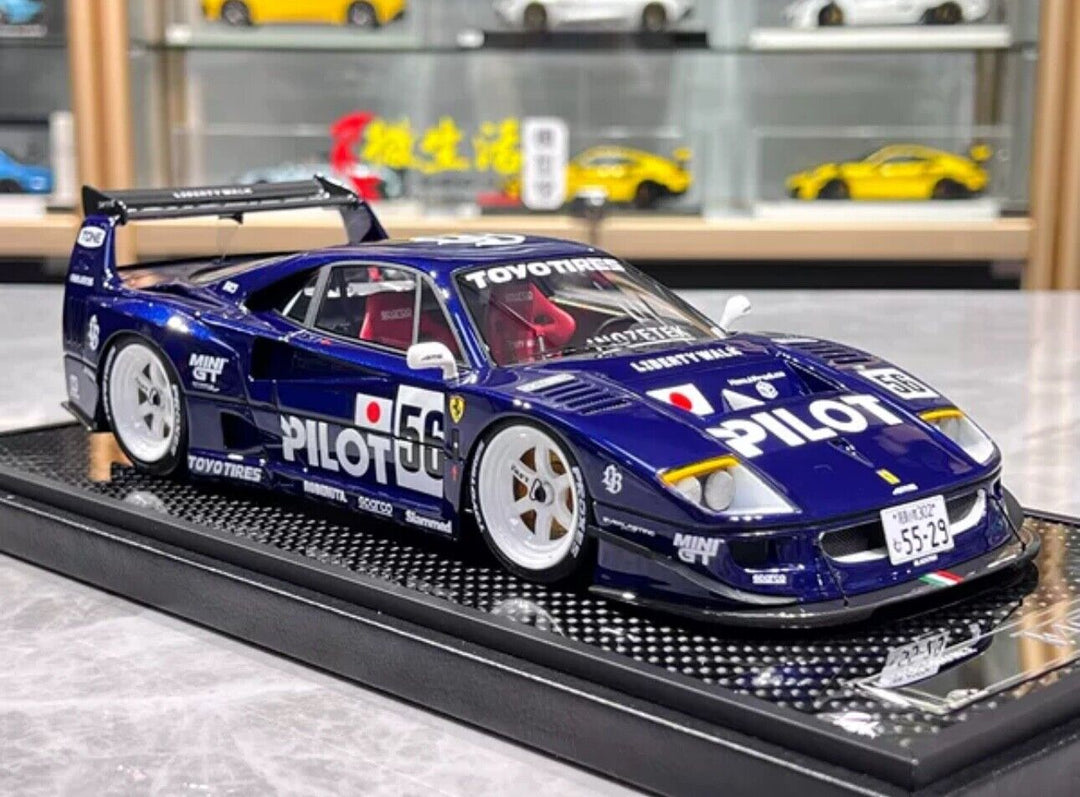 Ferrari F40 LBWK (Blue Pilot Livery) [VIP Scale Models] 1/18 scale