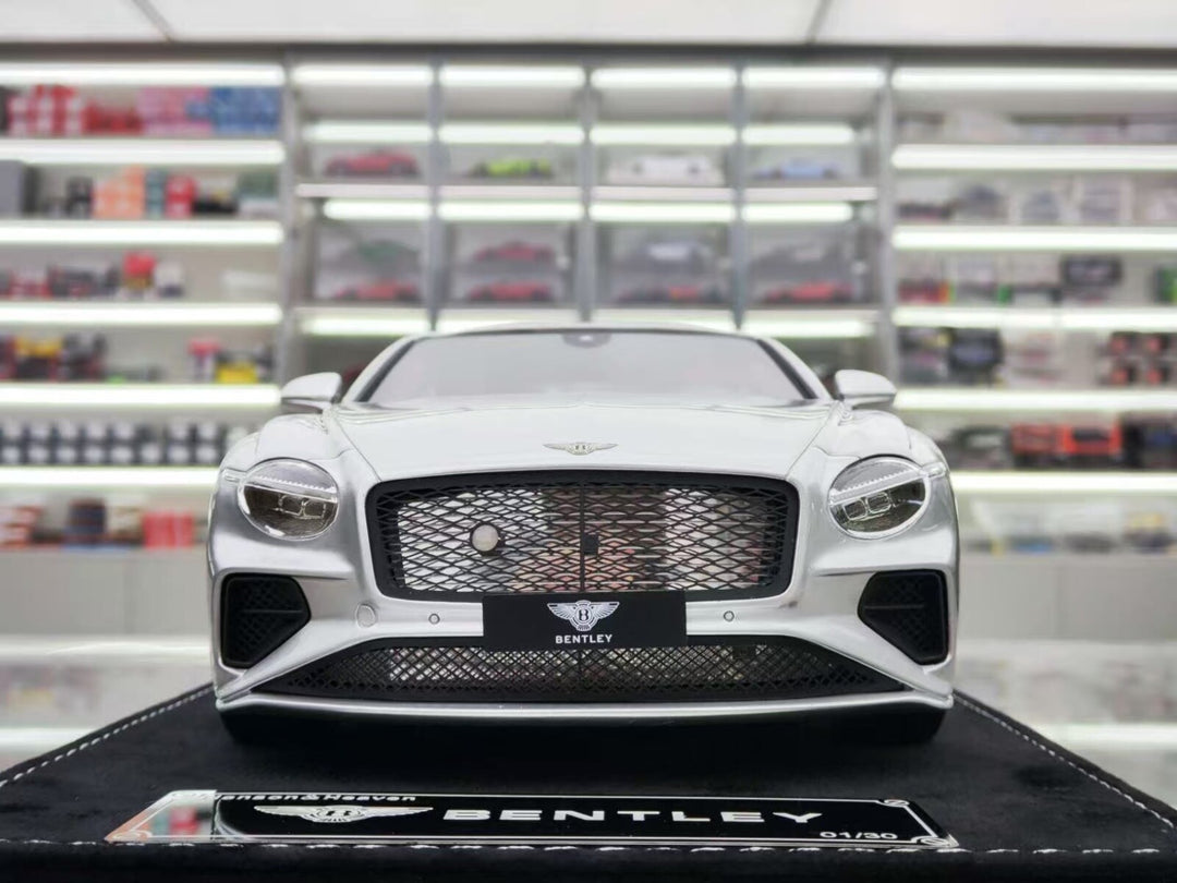 Bentley Continental GTS (Chrome Silver) [Henson&Heaven] 1/18 scale