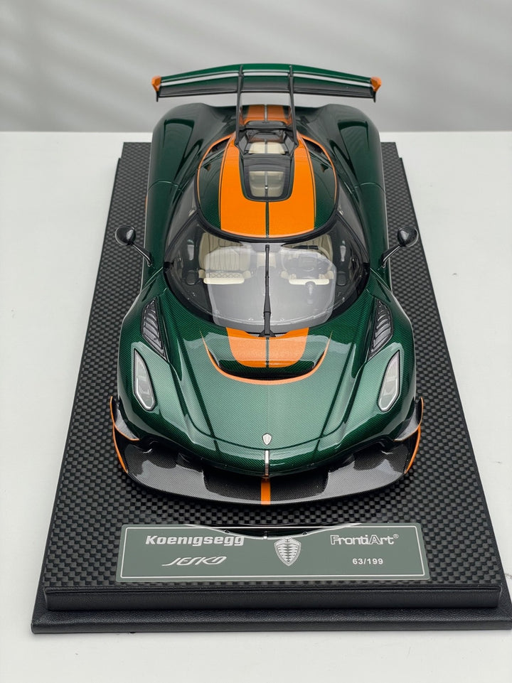 Koenigsegg Jesko (Green Carbon Fiber) [FrontiArt] 1/18 scale