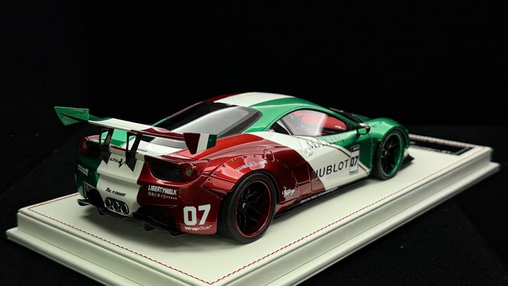 Ferrari 458 Italia LBWK (Italy Flag Racing Livery)[Davis & Giovanni] 1:18 1 OF 1