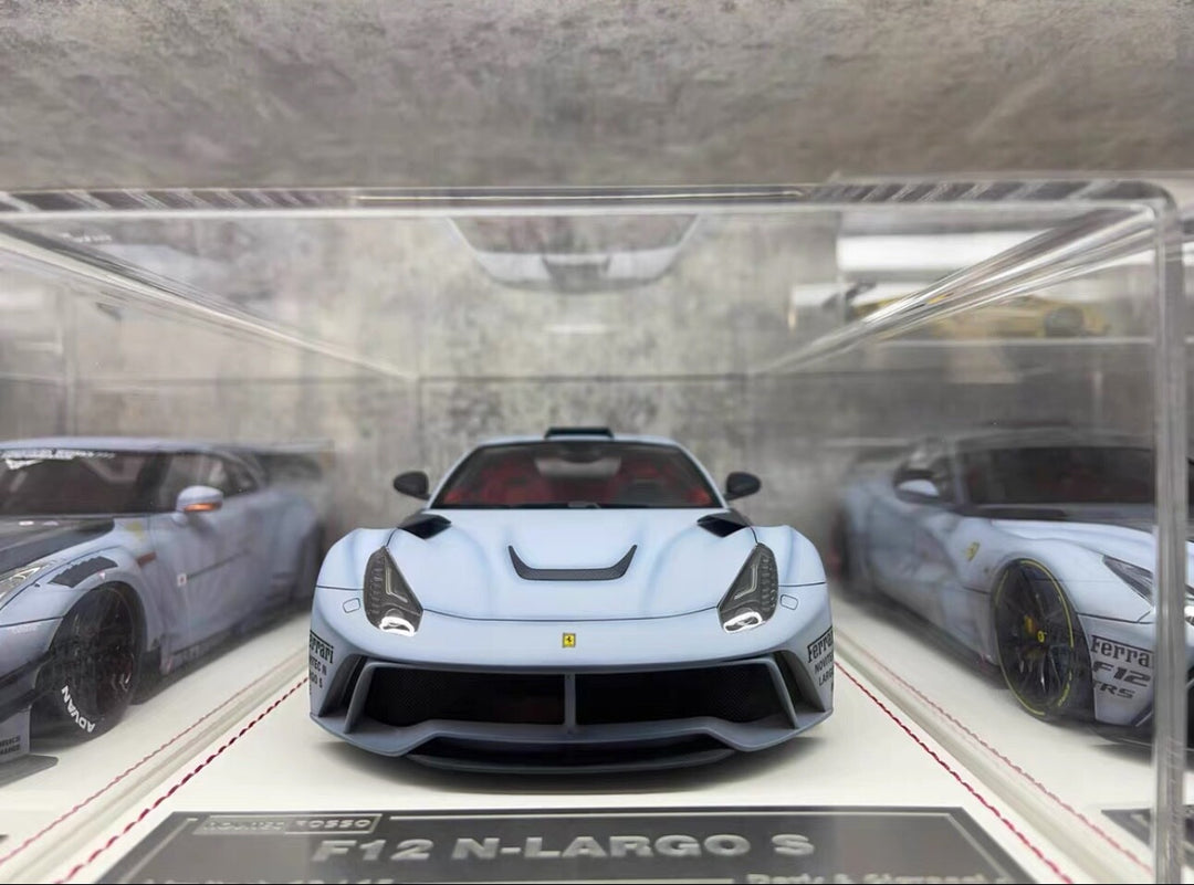 Ferrari F12 N-LARGO S NOVITEC (Matte Gray/ Red) [Davis & Giovanni] 1:18 scale