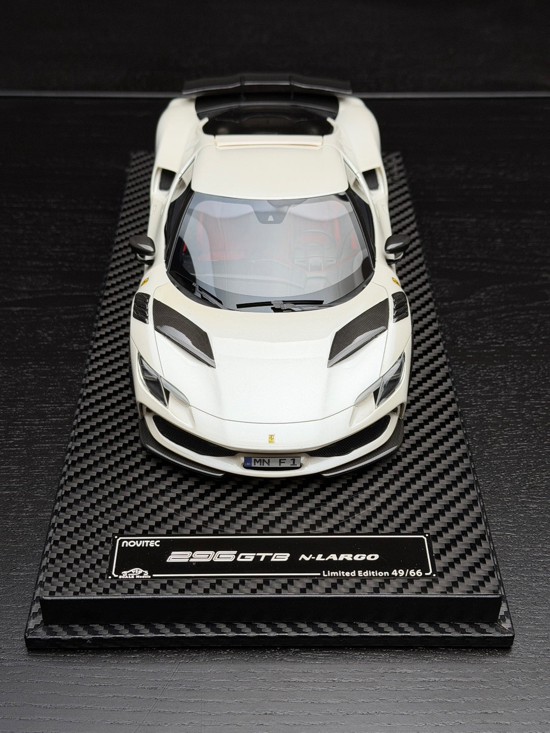 Ferrari 296 GTB N-LARGO NOVITEC (White) [VIP scale Models] 1/18 scale