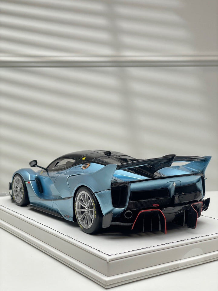Ferrari FXXK EVO (Light Metallic Blue) [PRORAZE] 1/18 scale