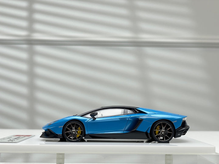Lamborghini Aventador LP720-4 50th Anniv (Azzurro Pearl) [Make Up] 1:43 scale
