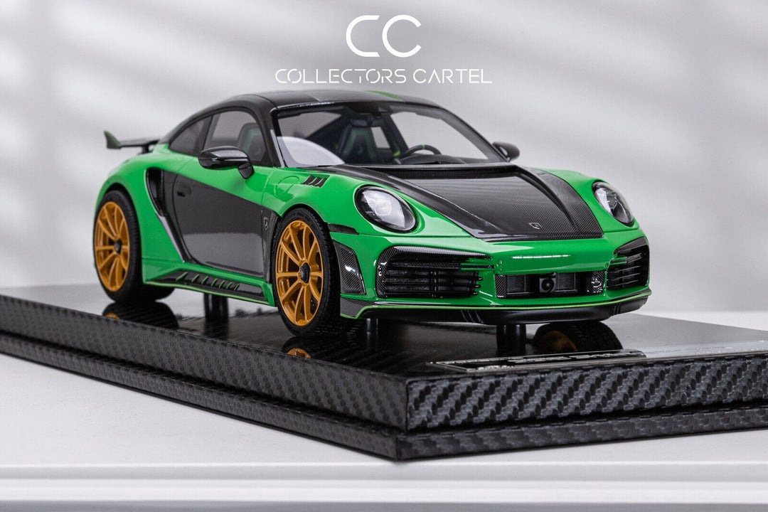 Porsche 992 Stinger GTR (Black/ Green) [VIP Scale Models]1/18 scale