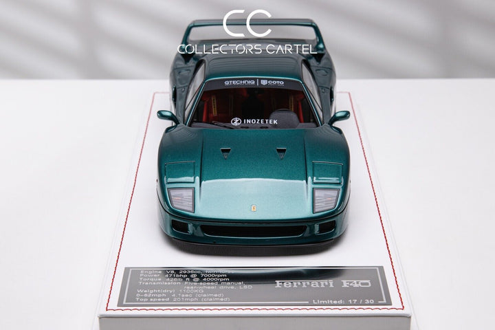Ferrari F40 (Metallic Dark Green) [Davis & Giovanni] 1/18 scale