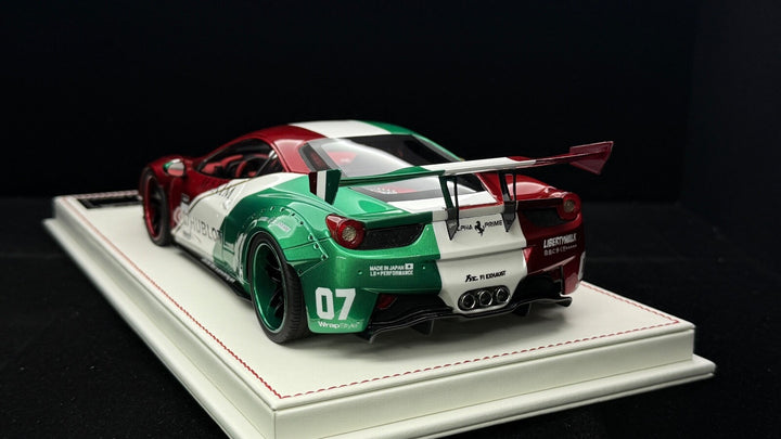 Ferrari 458 Italia LBWK (Italy Flag Racing Livery)[Davis & Giovanni] 1:18 1 OF 1