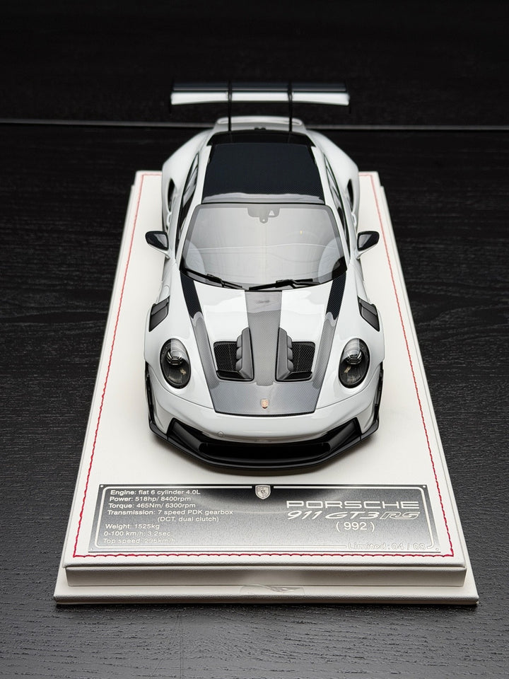 Porsche 911 GT3 RS (White) [Davis & Giovanni] 1:18 scale