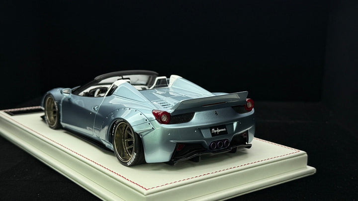 Ferrari 458 Spider LBWK (Ice Blue) [Davis & Giovanni] 1:18 1 OF 1