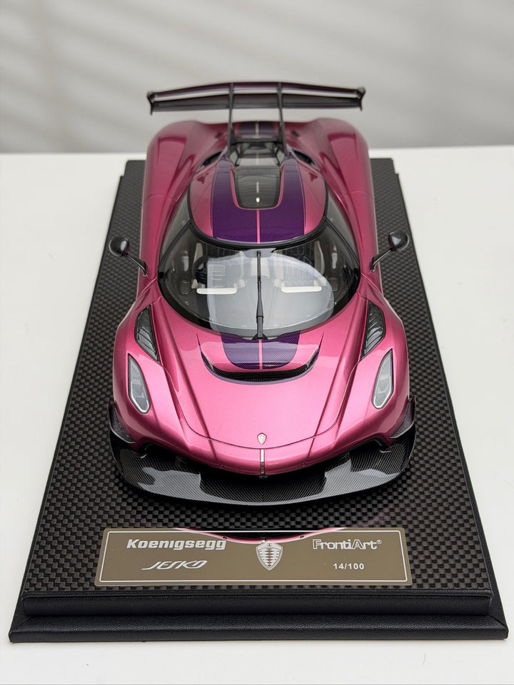 Koenigsegg Jesko (Pink) [FrontiArt] 1/18 scale