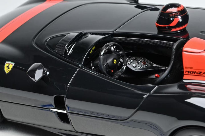 Ferrari Monza SP1 (Nero Daytona/ with Helmet) [Hermez Collection] 1/18 scale