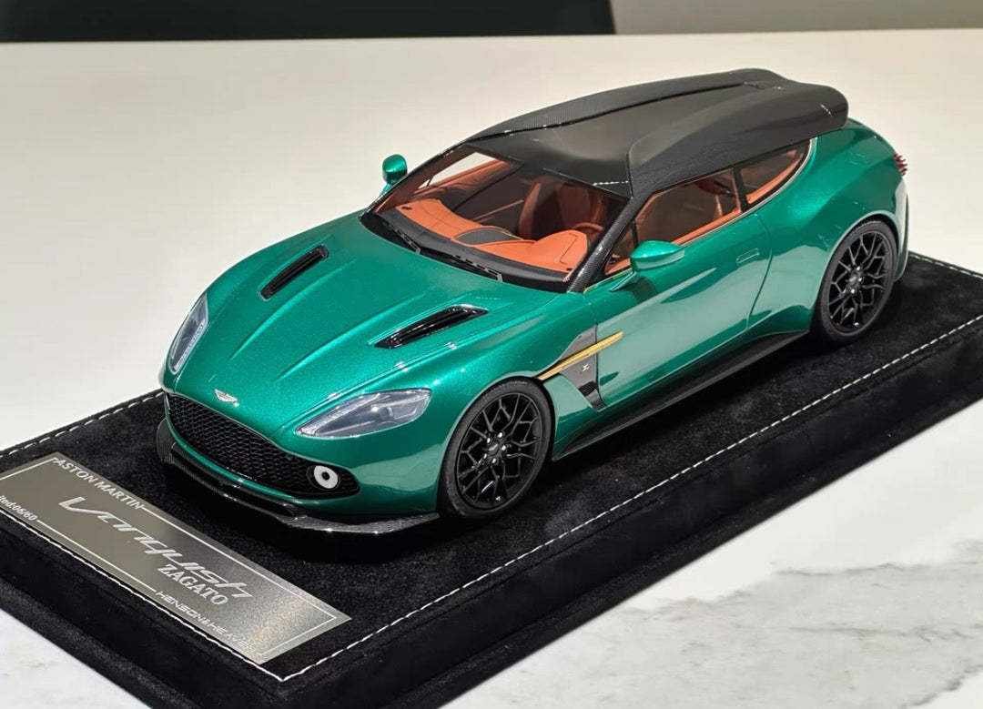 Aston Martin Vanquish Zagato (Metallic Green) [Henson&Heaven] 1/18 scale