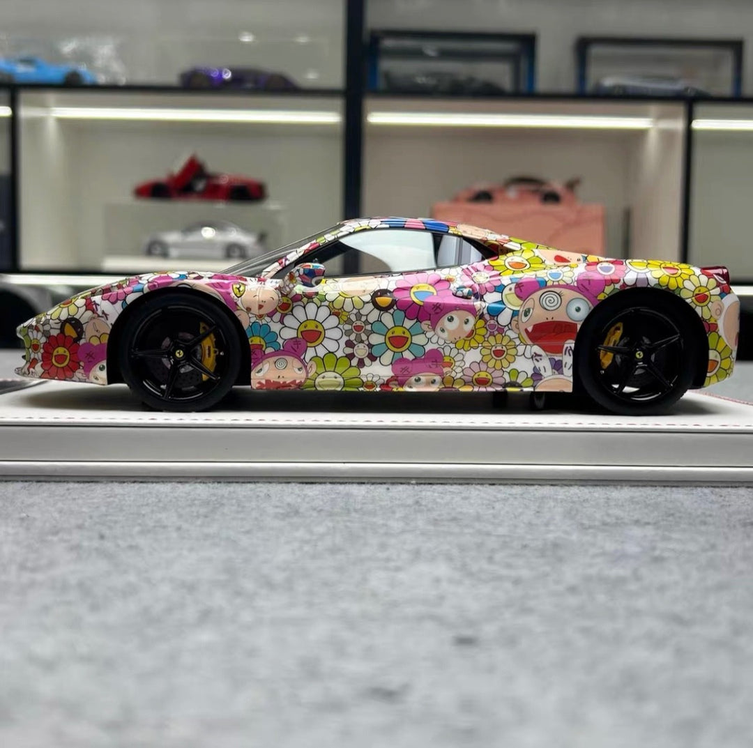 Ferrari 458 Italia (Takashi Murakami Decals) [Dino Model] 1/18 scale