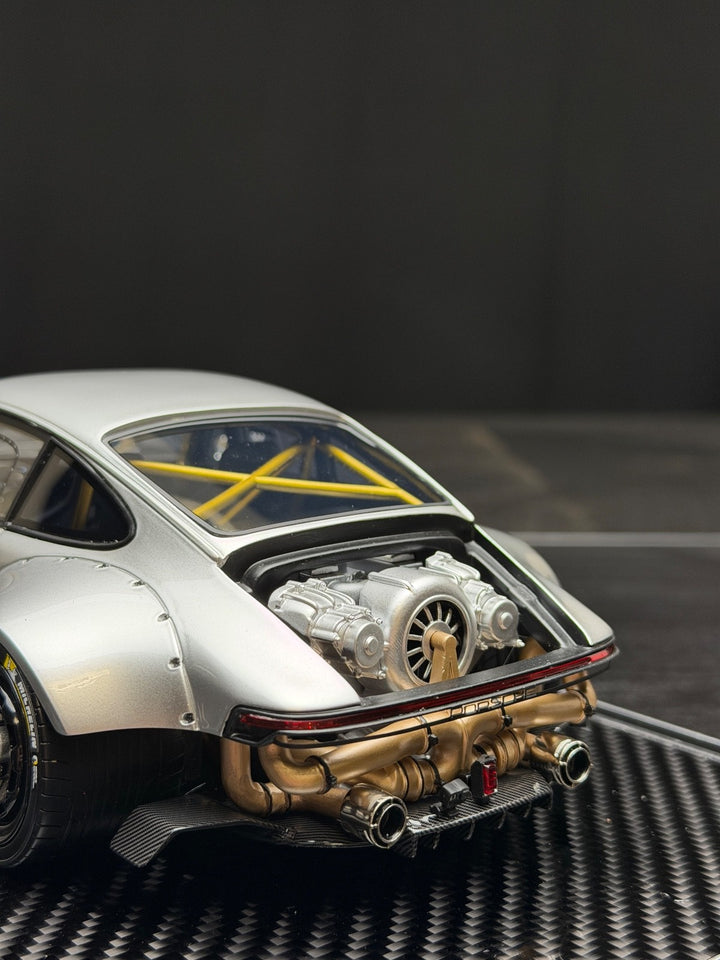 Porsche Carrera RWB 964 Modified Version (Silver) [MCM] 1/18 scale