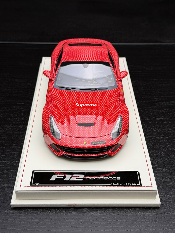 Ferrari F12 Berlinetta (Supreme x LV Monogram) [VIP scale Models] 1/18 scale