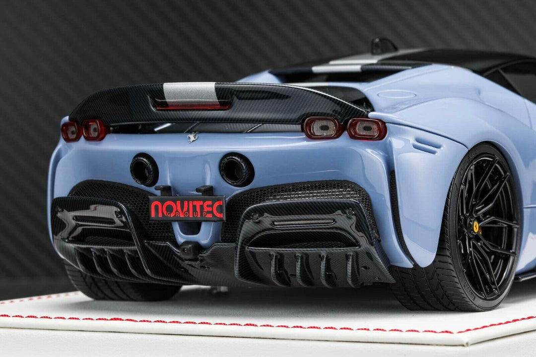 Ferrari SF90 Stradale NOVITEC (Blue) [Davis & Giovanni] 1/18 scale