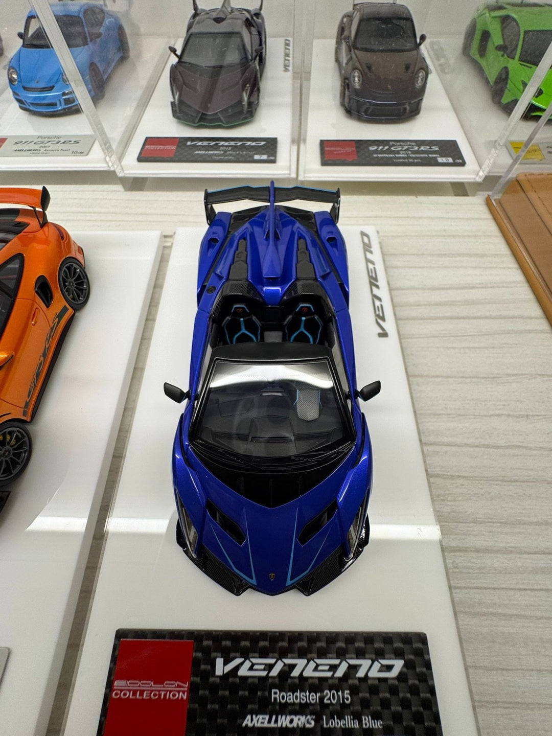 Lamborghini Veneno Roadster (Lobellia Blue) [Make Up AXELLWORKS] 1:43 scale