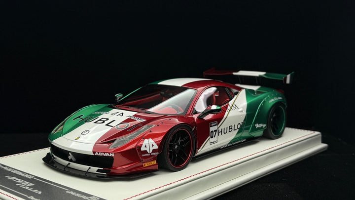 Ferrari 458 Italia LBWK (Italy Flag Racing Livery)[Davis & Giovanni] 1:18 1 OF 1