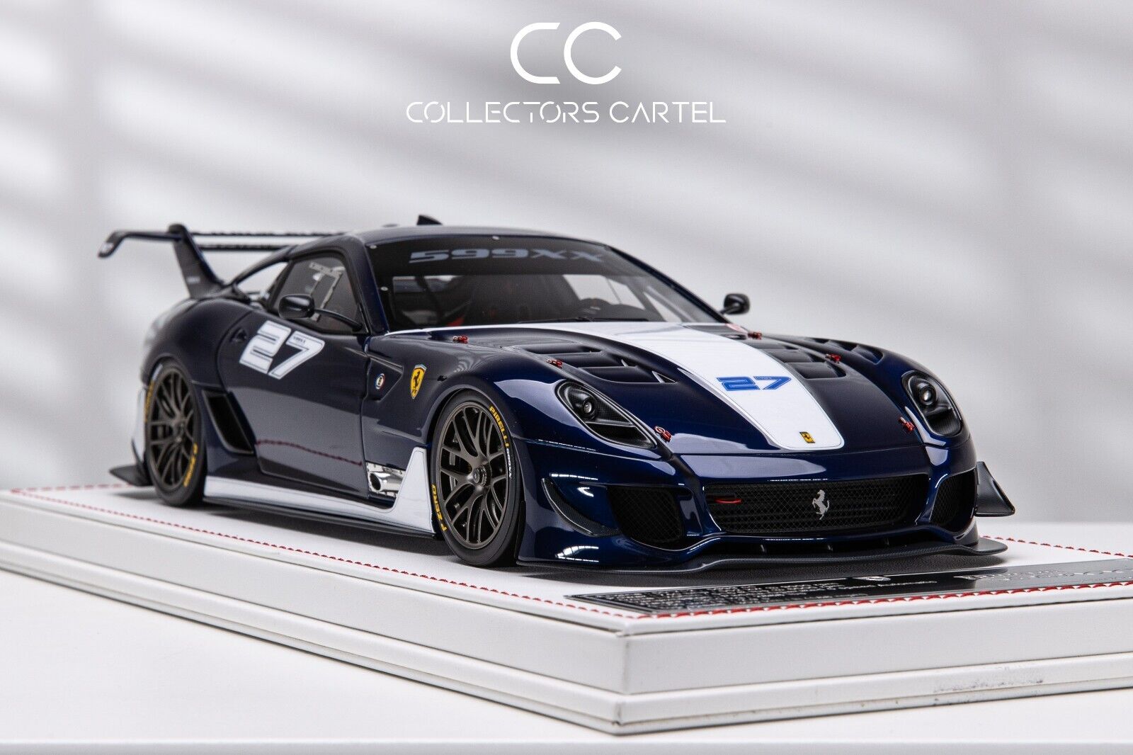 Ferrari 599XX EVO (Blue/White 27) [Davis & Giovanni] 1/18