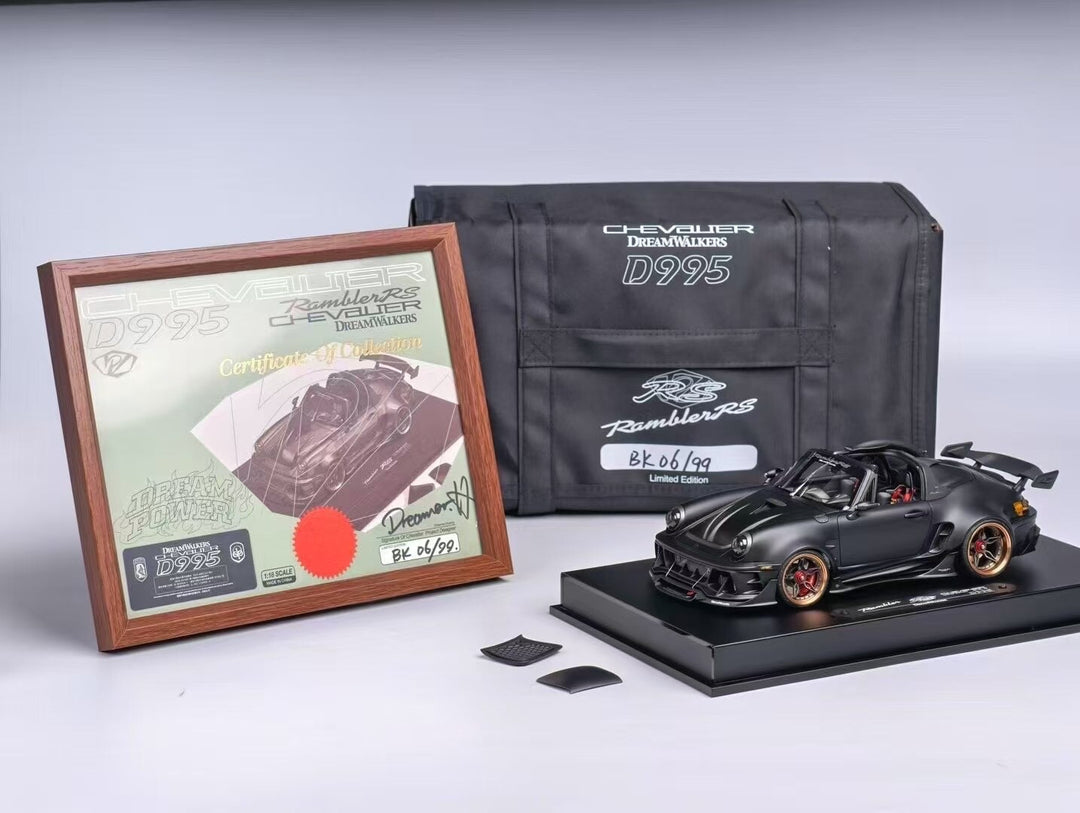 DreamWalkers Porsche "Chevalier D995" (Matte Black) [DreamWalkers] 1/18 scale