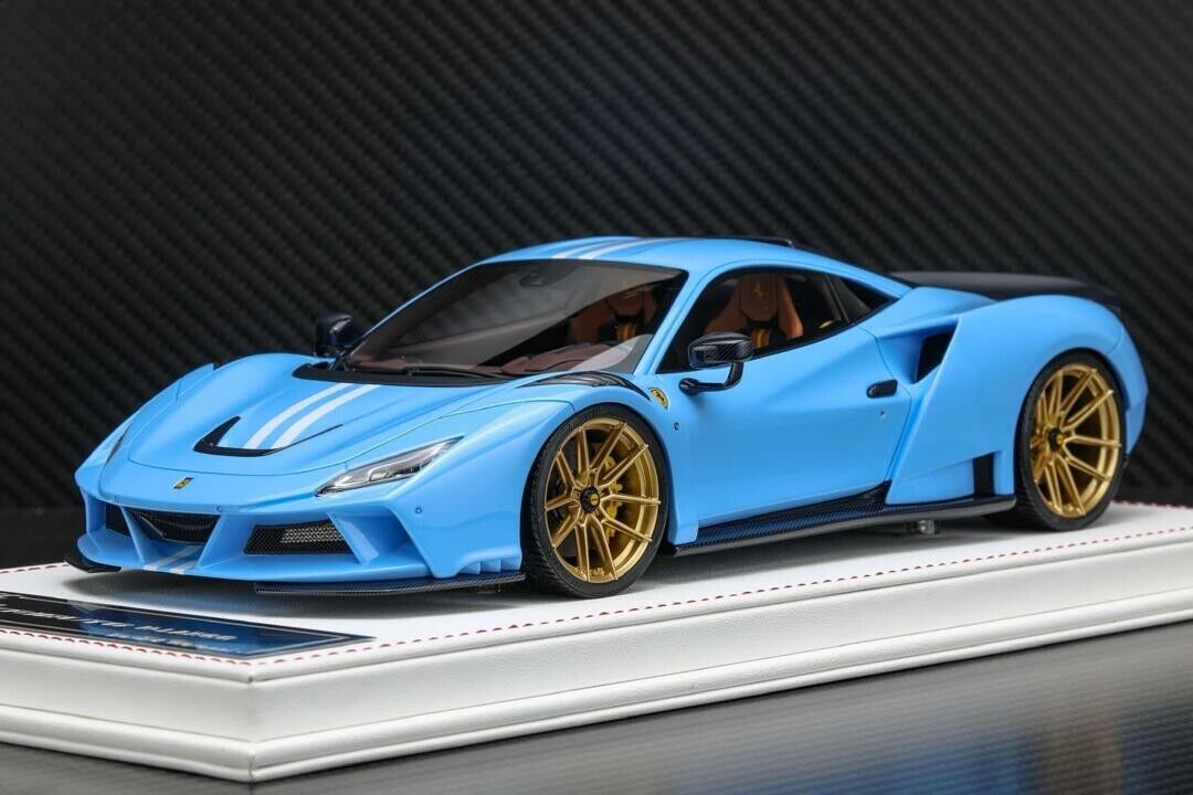 Ferrari F8 Tributo N-LARGO NOVITEC (Baby Blue) [Davis & Giovanni] 1:18 scale