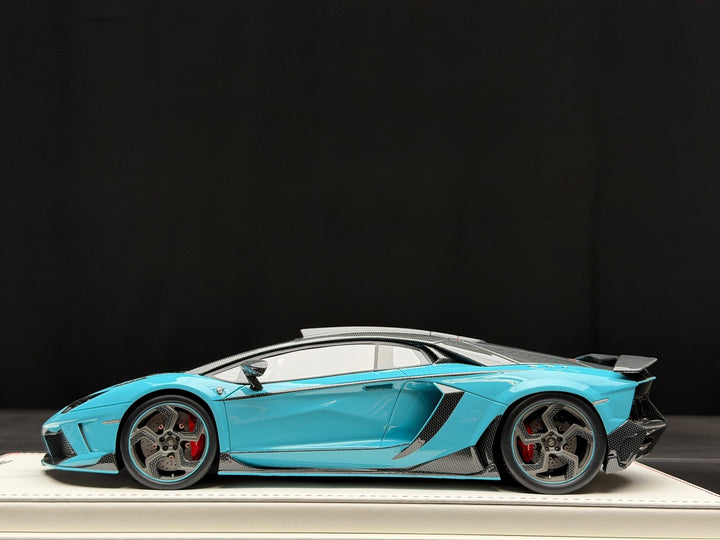 Lamborghini Aventador "Carbonado" Mansory (Blue/ Carbon) [BBR] 1:18 scale
