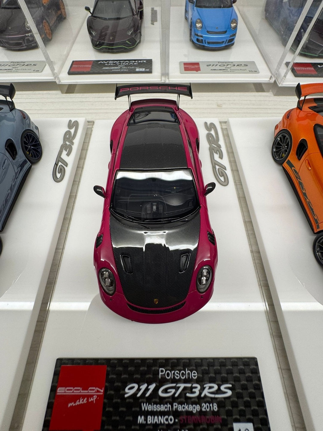 Porsche 911 GT3 RS Weissach (M. Bianco Stern Rubin) [Make Up] 1:43 scale