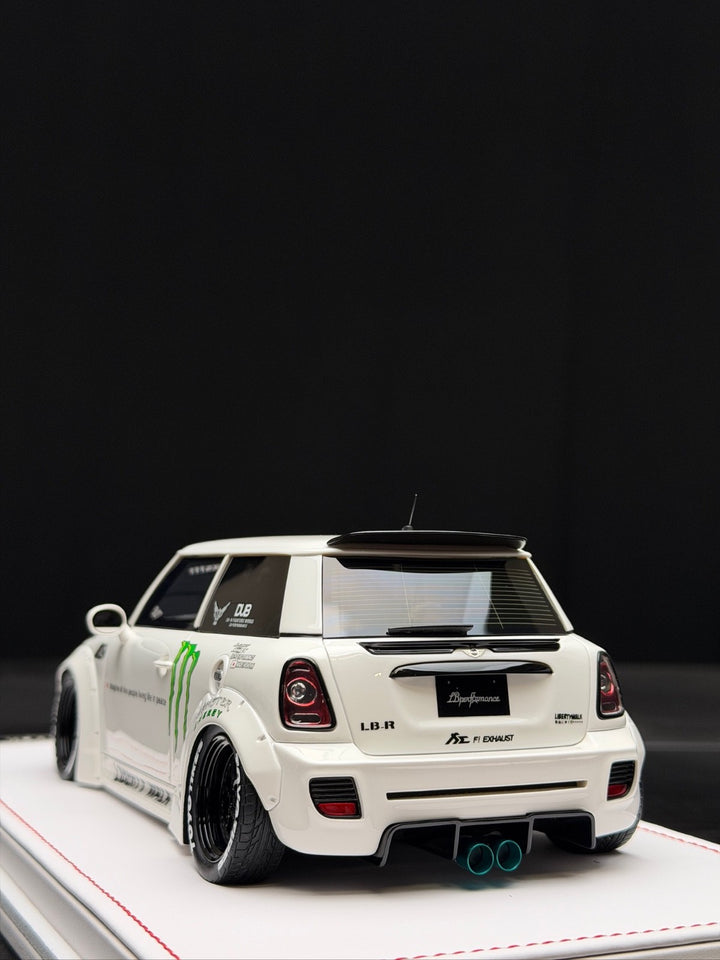 MINI Cooper LBWK (White/ Monster Energy) [IVY Merit Model] 1/18 scale