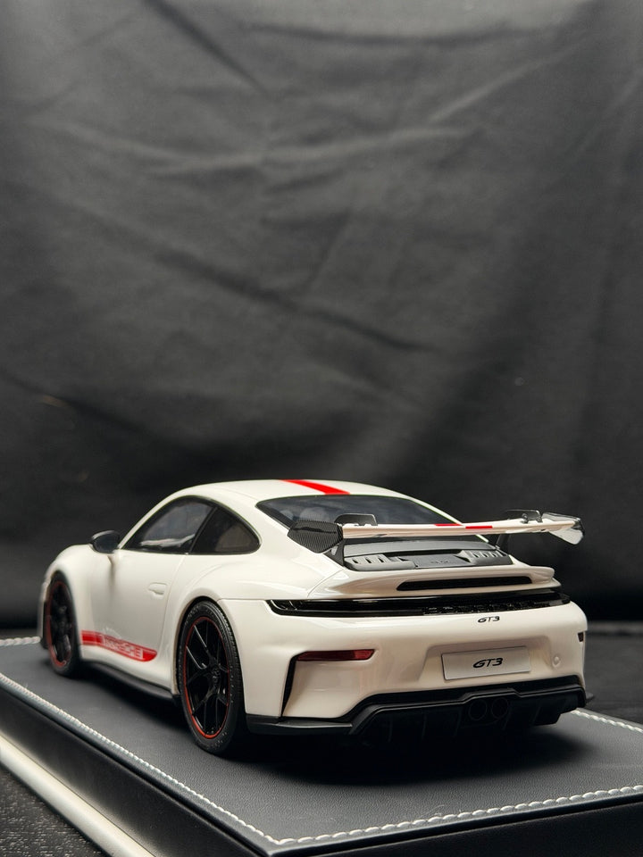 Porsche 911 GT3 (White/ Red) [IVY Model] 1:18 scale