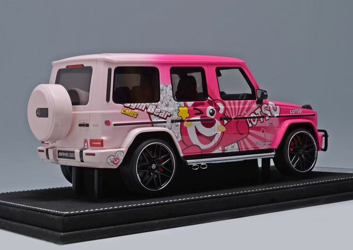 Mercedes-Benz AMG G63 (Pink Lots-o'-Huggin' Bear Decals)[Vehicle Art] 1/18 scale