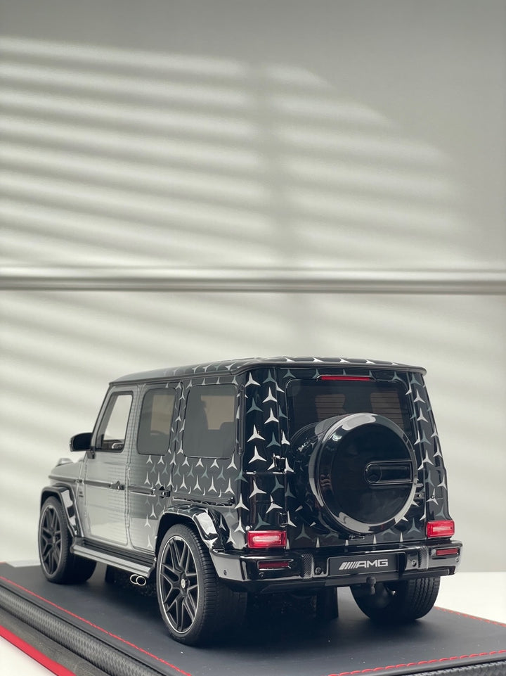 Mercedes-Benz AMG G63 2025 (Silver/ Black Petronas Star) [BBA Model] 1/18 scale
