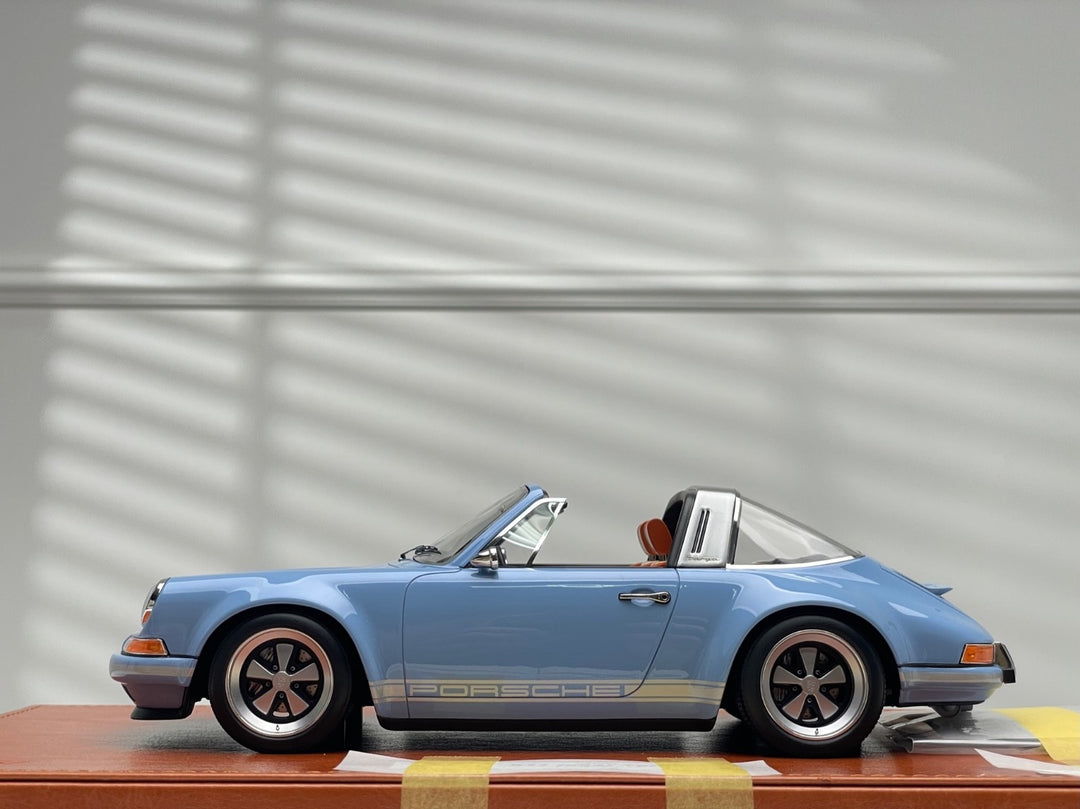 Porsche 911 Targa Singer (Light Blue) [Make up Eidolon] 1/18 scale