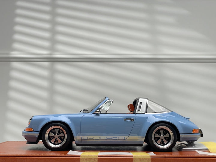Porsche 911 Targa Singer (Light Blue) [Make up Eidolon] 1/18 scale