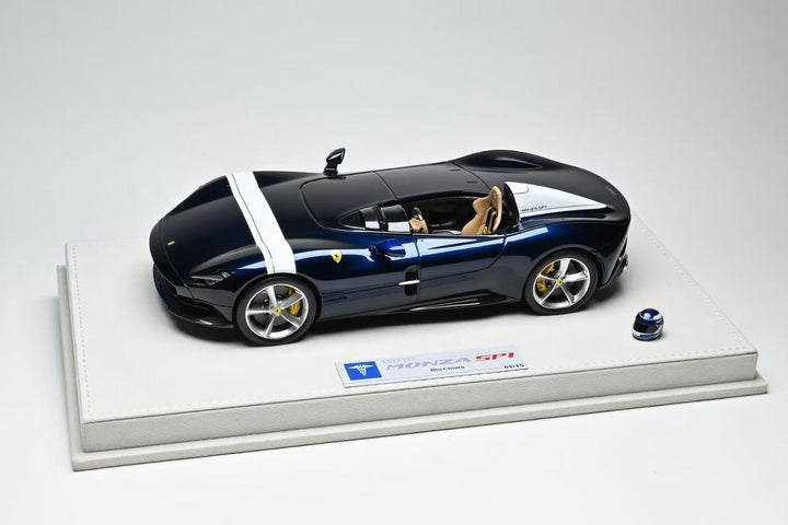 Ferrari Monza SP1 (Blu Chiaro/ with Helmet) [Hermez Collection] 1/18 scale