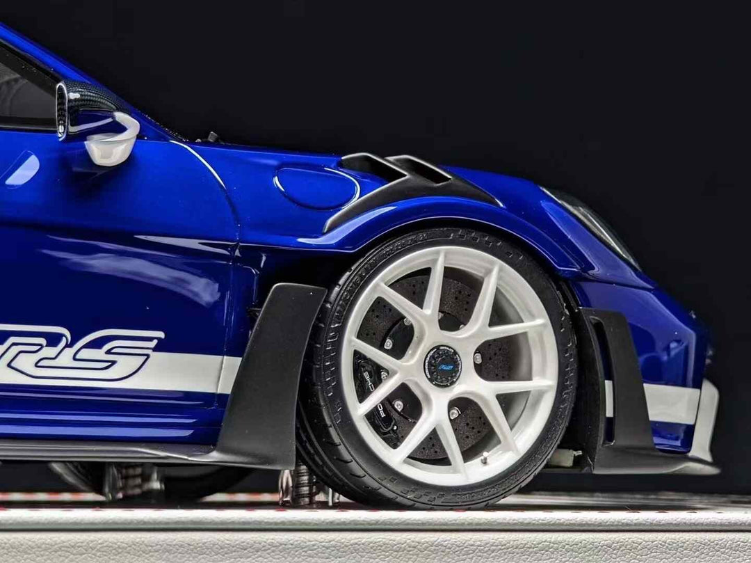 Porsche 911 GT3 RS (Blue /Carbon/ White) [Davis & Giovanni] 1/18 scale