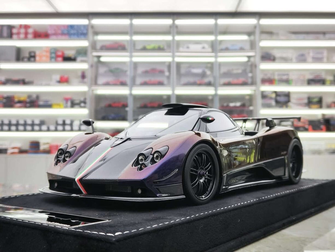 Pagani Zonda Cinque (Chameleon Purple/ Carbon) [Henson & Heaven] 1/18 scale