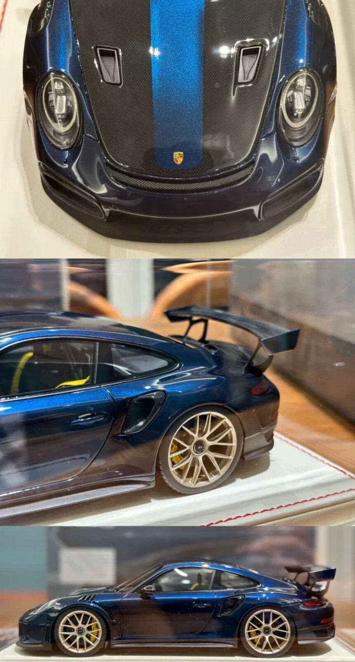 Porsche 911 GT2RS (Metallic Dark Blue) [Davis & Giovanni] 1:18 scale