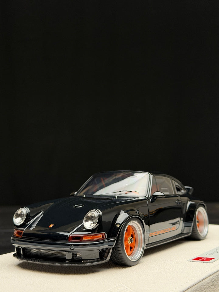 Porsche 911 Singer DLS (Black/ Orange Rims) [Make up Eidolon] 1/18 scale