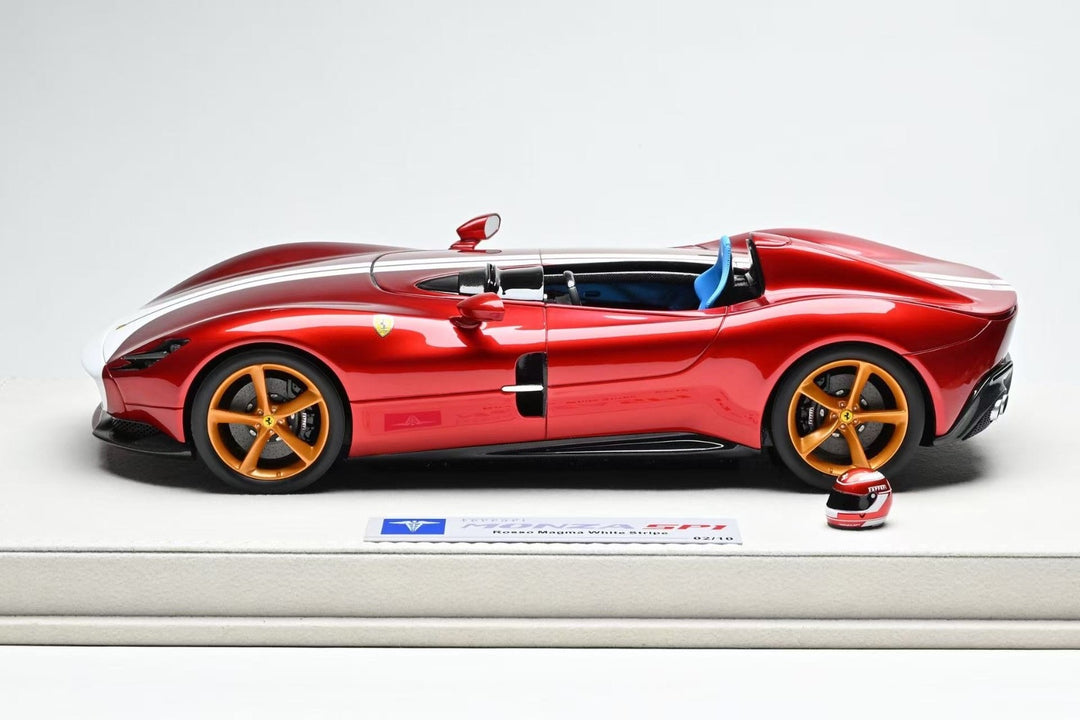 Ferrari Monza SP1 (Rosso Magma/ with Helmet) [Hermez Collection] 1/18 scale