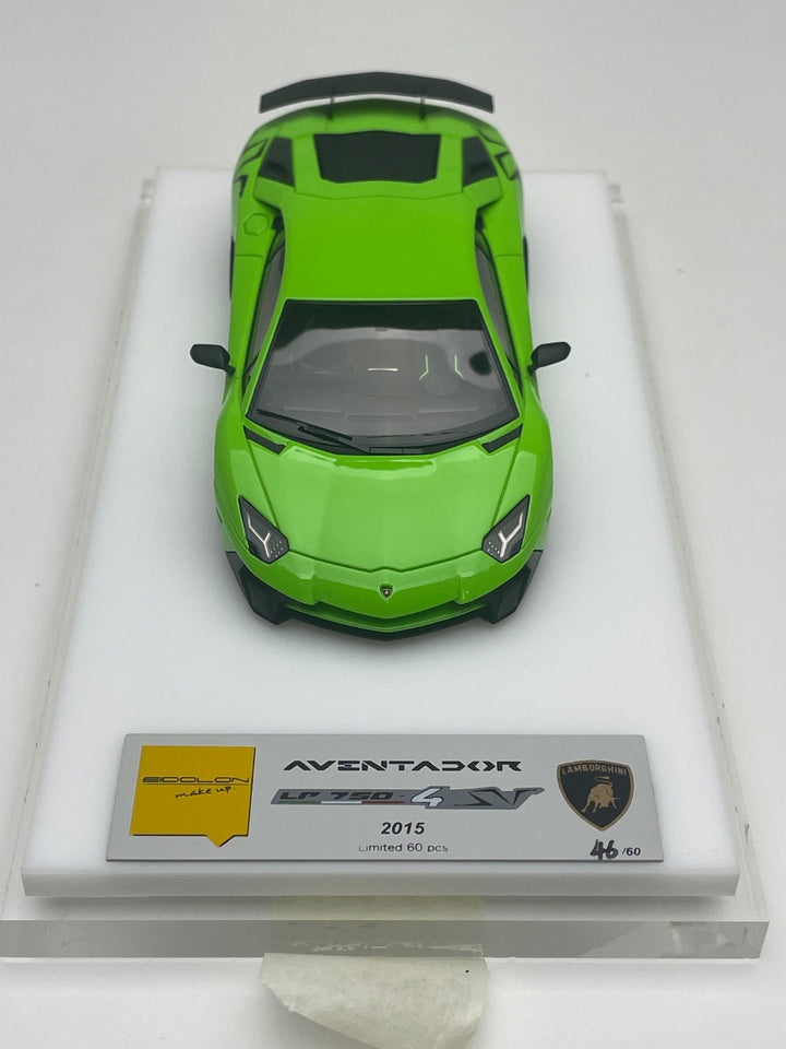 Lamborghini Aventador LP750-4 SV (Green) [Make Up] 1:43 scale
