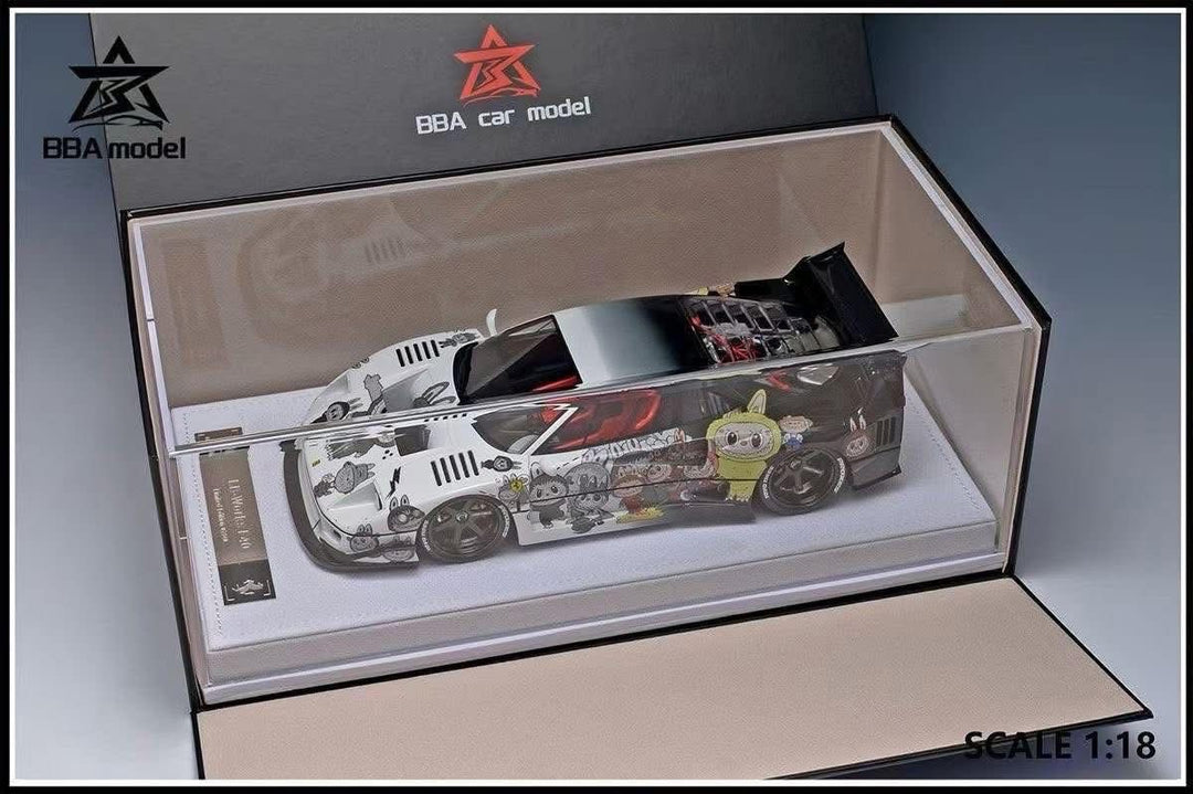 Ferrari F40 LBWK (LABUBU Decals) [BBA Model] 1/18 scale