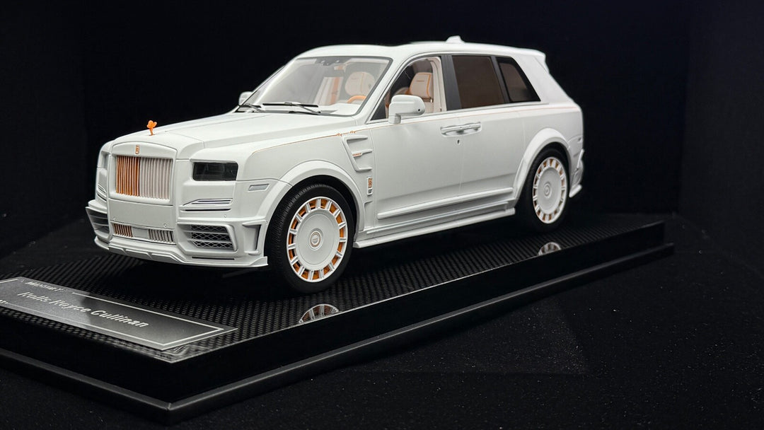 Rolls-Royce Cullinan Mansory (Matte White/ Orange) [Custom] 1/18 scale