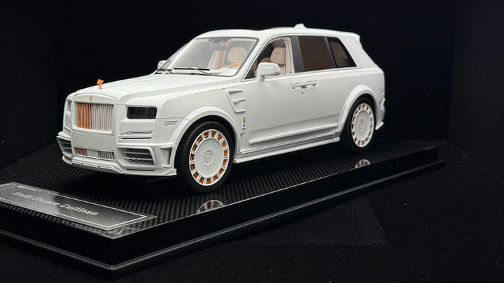 Rolls-Royce Cullinan Mansory (Matte White/ Orange) [Custom] 1/18 scale